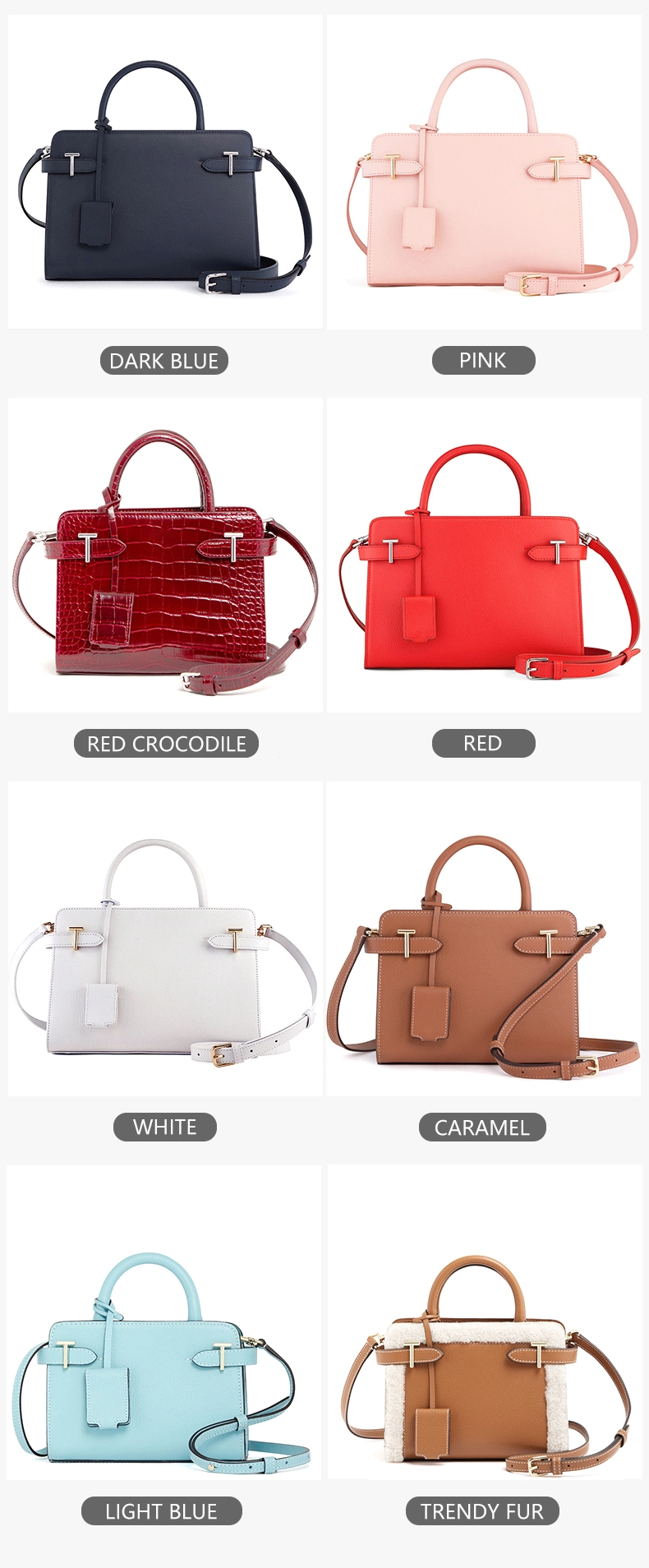 Brand New Designer Luxury Classic Manufacturer Business Ladies Handbags Custom Logo Hand Bag PU Leather Fashion Womens Tote Bags