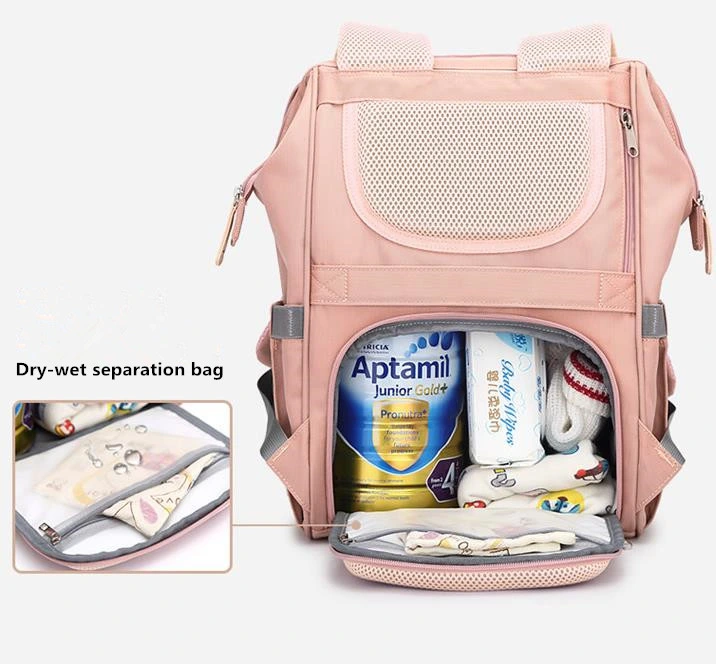 Manufacturer for Mommy Backpack Waterproof Mother Bag Baby Diaper Nappy Bottle Mami Bag