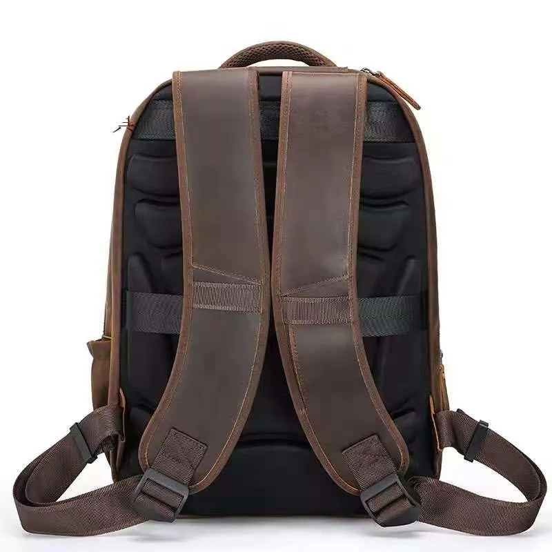 Outdoor Tactical Sport Hiking Travel Backpack Leather PU