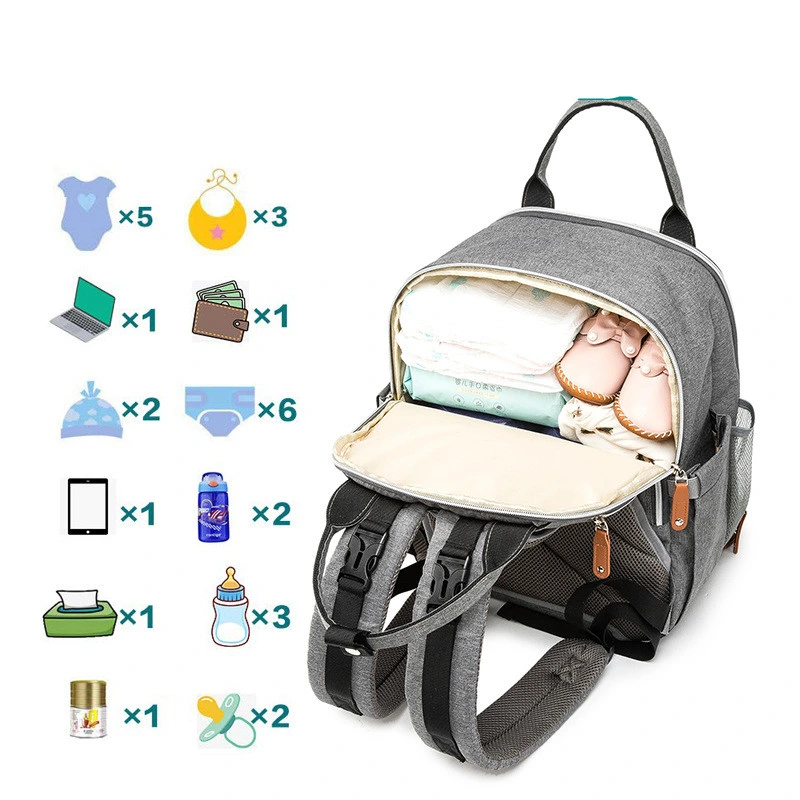 High Quality Multi Function Infant Mom Large Capacity Diaper Bag Storage Mommy Bag Backpack Baby Diaper Bag