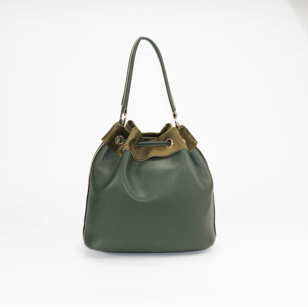 Faux Leather Woman Bag PU Ladies Bucket Handbag
