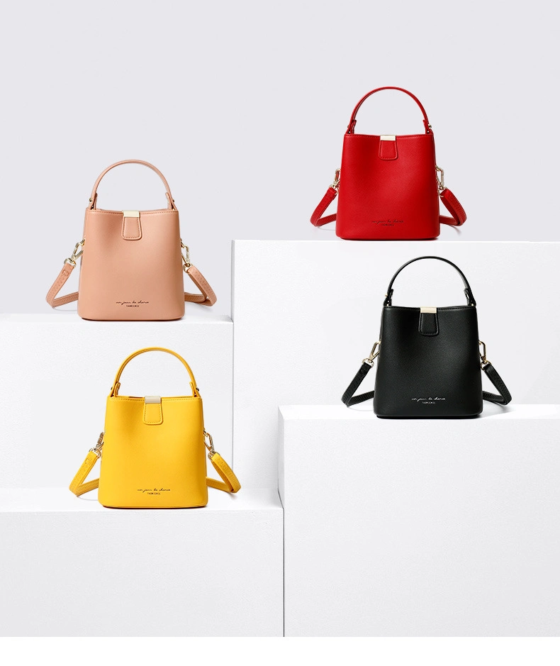 Handbag Manufacturer, OEM/ODM Wholesale Factory, Faux Leather Tote Bag PU PVC Women Bag Fashion Bucket Lady Handbag