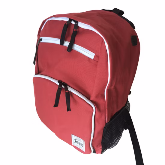Low-Cost Strawberry Red Basic Zipper Backpack Can Be Customized in Other Colors