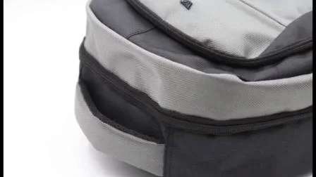 Custom PU Leather Waterproof Travel Business Laptop School Backpack for Men