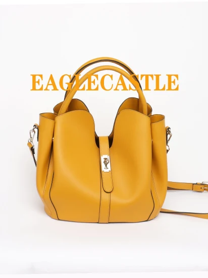 2022 Woman New Shoulder Bag Lady PU Handbag Bucket Bag Simple Retro (CX22794-1)