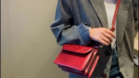 Genuine Leather Women Shoulder Crossbody Lattice Quilted Bag Ladies Handbag
